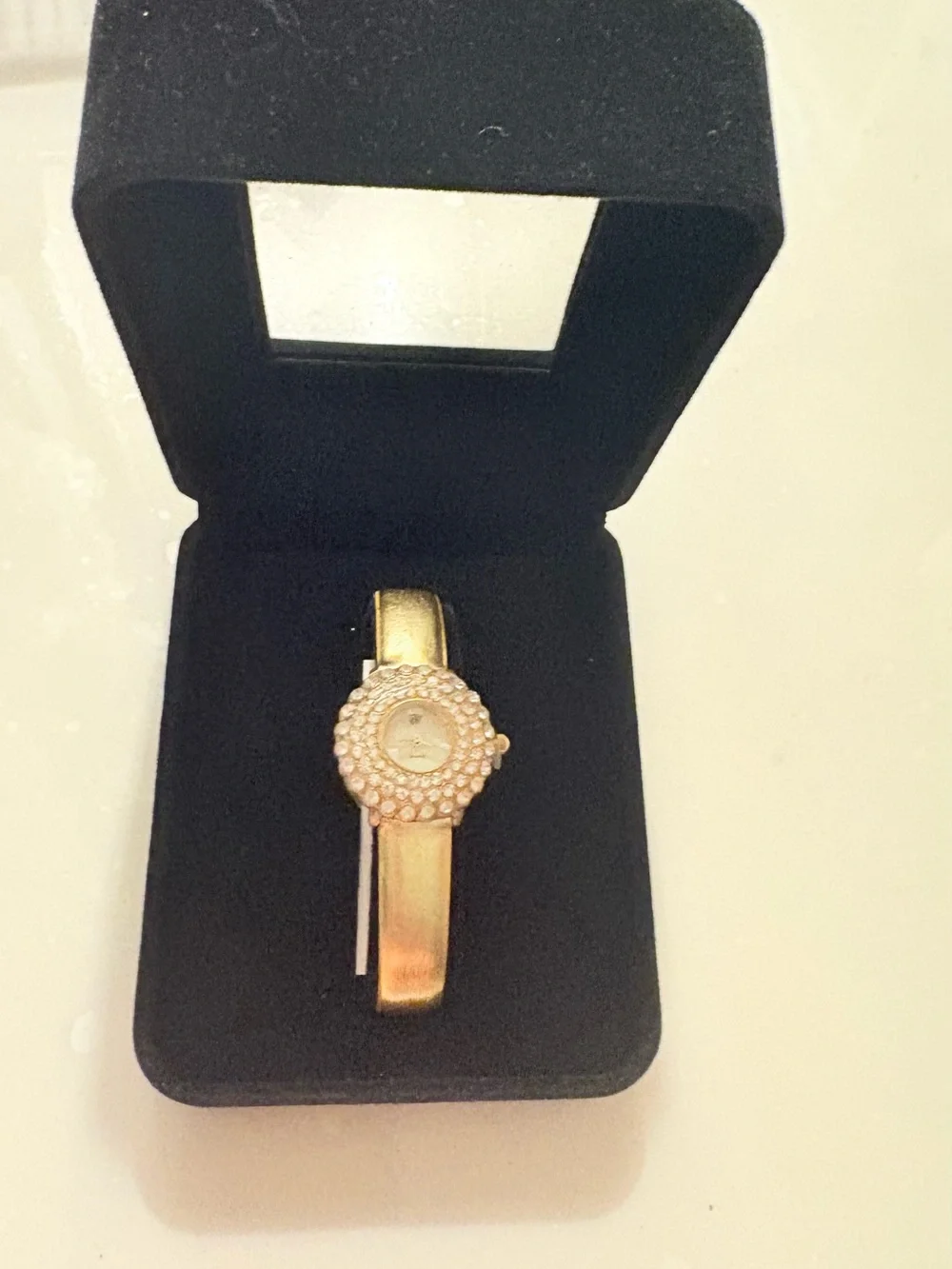 White Diamonds Elizabeth Taylor Gold Crystal-Accent Women's Bracelet Watch